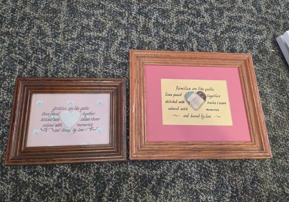 Families Are Like Quilts Wood Picture Frame Pair